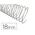 Espiral Metalico Q-Connect Blanco 64 5:1 18Mm 1,2Mm Caja De 100 Unidades