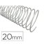 Espiral Metalico Q-Connect Blanco 64 5:1 20Mm 1,2Mm Caja De 100 Unidades