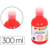 Tempera Liquida Primo Escolar 300 Ml Rojo Fluorescente