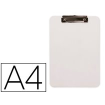 Portanotas Q-Connect Plastico Din A4 Blanco 2,5Mm