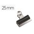 Pinza Metalica Q-Connect Pala Fija 25 Mm Caja De 10 Unidades