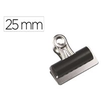 Pinza Metalica Q-Connect Pala Fija 25 Mm Caja De 10 Unidades