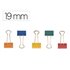 Pinza Metalica Q-Connect Reversible N.1 19 Mm Caja De 10 Unidades Colores Surtidos