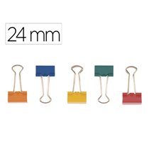 Pinza Metalica Q-Connect Reversible N.2 24 Mm Caja De 10 Unidades Colores Surtidos