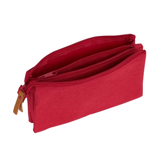 Portatodo Escolar SAFTA Cereza Triple 22 x 12 x 3 cm.