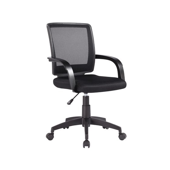 Silla Giratoria Q-Connect Respaldo Medio Regulable En Altura 900+100X560X570 Mm Color Negro