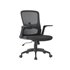 Silla Giratoria Q-Connect Base Metal Regulable En Altura 910+75Mm Alto 610Mm Ancho 550Mm Profundidad Negro