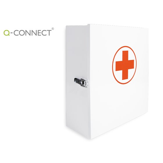 Botiquin Q-Connect Metalico 4 Compartimentos Vacio Primeros Auxilios 330X360X120 Mm