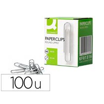 Clips Niquelados Q-Connect N� 32 Mm Caja De 100 Unidades