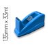 Portarrollo Sobremesa Q-Connect Plastico Para Cinta De 33 Mt Color Azul 135X58X60 Mm