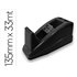 Portarrollo Sobremesa Q-Connect Plastico Para Cinta De 33 Mt Color Negro 135X58X60 Mm