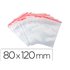 Bolsa Plastico Autocierre Q-Connect 80X120 Mm Paquete De 100 Unidades