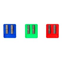 Sacapuntas Liderpapel Plastico 2 Usos Colores Surtidos