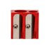 Sacapuntas Liderpapel Metalico Cu�a 2 Usos Color Rojo
