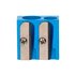 Sacapuntas Liderpapel Metalico Cu�a 2 Usos Color Azul