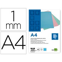 Tapa Encuadernacion Liderpapel Carton A4 1 Mm Celeste Paquete De 50 Unidades