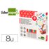 Rotulador Liderpapel Tiza Liquida Punta Redonda Trazo 6 Mm Caja De 8 Unidades Colores Surtidos