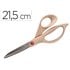 Tijera Oficina Liderpapel Acero Inoxidable Mango Eco Material 8\" 21,5 Cm En Blister