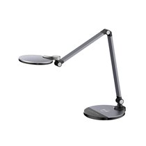 Lampara De Oficina Q-Connect Sobremesa Profesional Aluminio 9W 120 Led Cargador Movil Color Negro