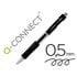 Boligrafo Q-Connect Sigma Retractil Con Sujecion De Caucho Tinta Gel 0,5 Mm Color Negro