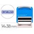 Sello Entintado Automatico Q-Connect Contabilizado Almohadilla 14X38 Mm Color Azul