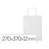 Bolsa Papel Q-Connect Celulosa Blanco M Con Asa Retorcida 270X370X12 Mm