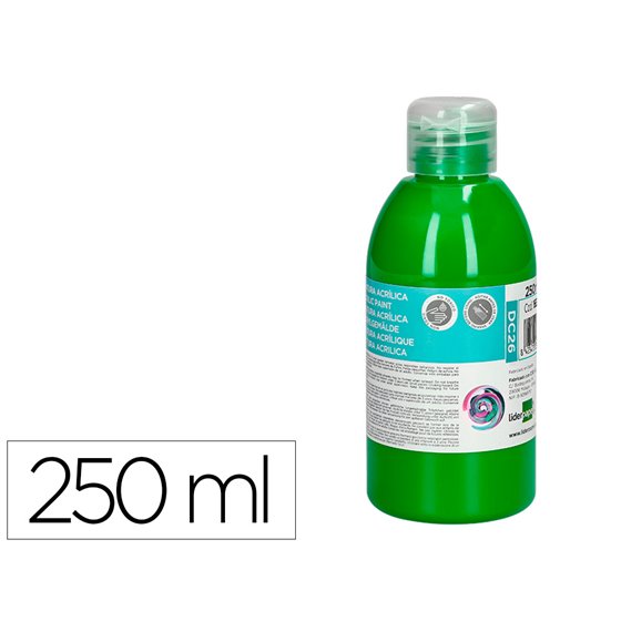 Pintura Acrilica Liderpapel Bote De 250 Ml Verde