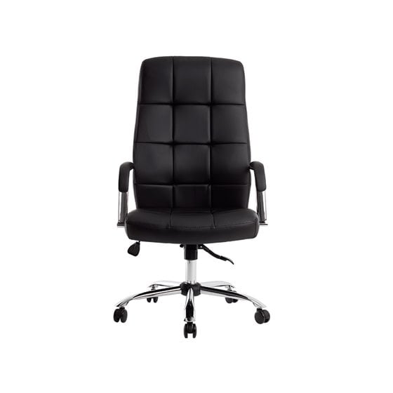 Silla Q-Connect Direccion Piav E Simil Piel Base Metalica Alt Max 1250 Anc 610 Prof 700 Mm Ruedas Premium Color Negro