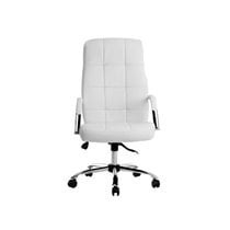 Silla Q-Connect Direccion Piav E Simil Piel Base Metalica Alt Max 1250 Anc 610 Prof 700 Mm Ruedas Premium Color Blanco