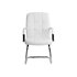 Silla Q-Connect Escritorio Pia Ve Simil Piel Base Metalica Alt Max 1050 Anc 610 Prof 680 Color Blanco