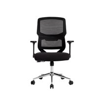 Silla Q-Connect Oficina Lucca Malla Base Metalica Alt Max 1090 Anc 700 Prof 650 Ruedas Premium Color Negro