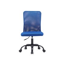 Silla Q-Connect Oficina Parma Malla Sin Reposabrazos Alt Max 990 Anc 480 Prof 590 Color Azul