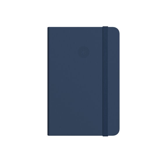 Cuaderno Con Gomilla Antartik Notes Tapa Dura A6 Hojas Lisas Azul Marino 100 Hojas 80 Gr Fsc
