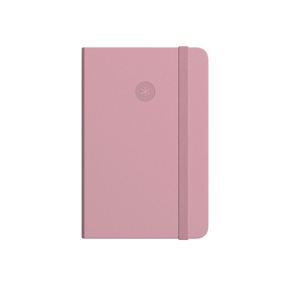 Cuaderno Con Gomilla Antartik Notes Tapa Dura A5 Hojas Rayas Rosa Pastel 100 Hojas 80 Gr Fsc