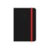 Cuaderno Con Gomilla Antartik Notes Tapa Dura A5 Hojas Rayas Negro Y Rojo 100 Hojas 80 Gr Fsc