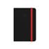 Cuaderno Con Gomilla Antartik Notes Tapa Dura A6 Hojas Rayas Negro Y Rojo 100 Hojas 80 Gr Fsc