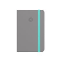 Cuaderno Con Gomilla Antartik Notes Tapa Blanda A5 Hojas Rayas Gris Y Turquesa 80 Hojas 80 Gr Fsc
