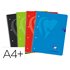 Cuaderno Espiral Clairefontaine Tapa Forrada Din A4+ Micro 120H 4 Tal 90 Gr 5 Bandas Color Cuadro 5 Mm