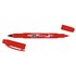 Rotulador Tombow Mono Twin Permanente Doble Punta Fina Y Gruesa Color Rojo