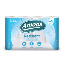 Papel De Cocina Amoos 2 Capas 100 Mm Diametro X 224 Mm Alto 42G/M2 36 Servicios Paquete De 4 Rollos