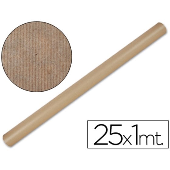 Papel Kraft Liderpapel Marron Rollo 25X1 Mt