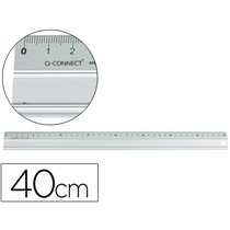 Regla Q-Connect Metalica Aluminio 40 Cm
