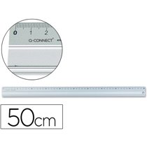 Regla Q-Connect Metalica Aluminio 50 Cm