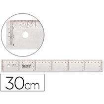 Regla Liderpapel Plastico Cristal 30 Cm