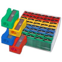 Sacapuntas Liderpapel Plastico 1 Uso Caja De 120 Unidades Colores Surtidos