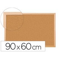 Pizarra Corcho Q-Connect 90X60 Cm Marco De Madera