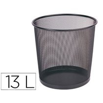 Papelera Metalica Q-Connect Rejilla Negra 265X285 Mm