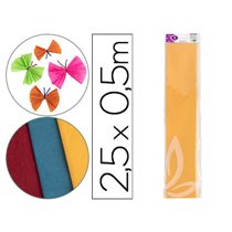 Papel Crespon Liderpapel 50 Cm X 2.5M 34G/M2 Amarillo Oro