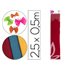 Papel Crespon Liderpapel 50 Cm X 2.5M 34G/M2 Rojo