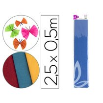 Papel Crespon Liderpapel 50 Cm X 2.5M 34G/M2 Azul Marino